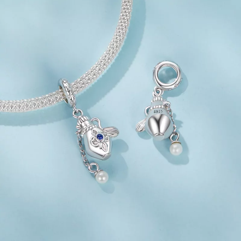(imagen para) Colgante de frasco de perfume vintage estilo PANDORA - SCC2912 - Ver 4