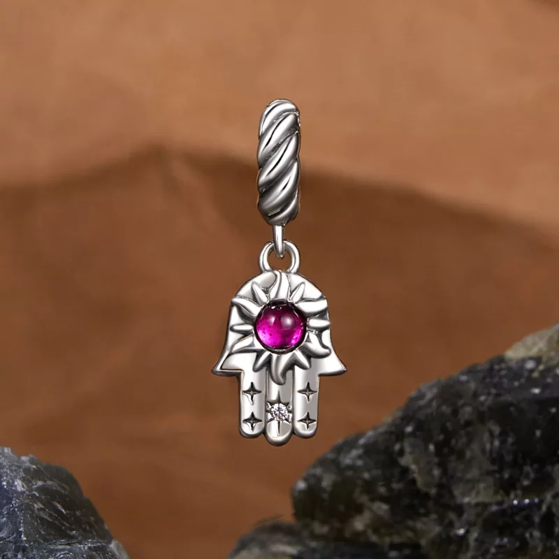 (imagen para) Colgante de la mano de Fátima estilo PANDORA - SCC2848 - Ver 2