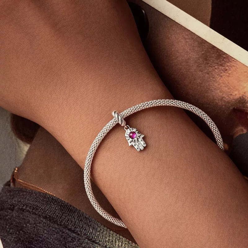 (imagen para) Colgante de la mano de Fátima estilo PANDORA - SCC2848 - Ver 5