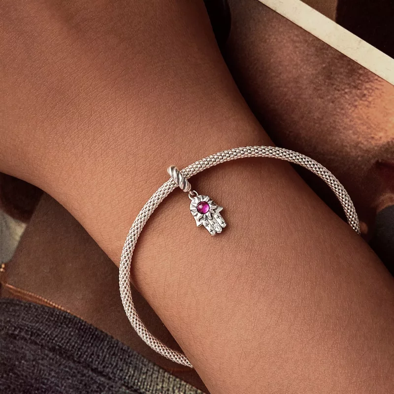 (imagen para) Colgante de la mano de Fátima estilo PANDORA - SCC2848 - Ver 6