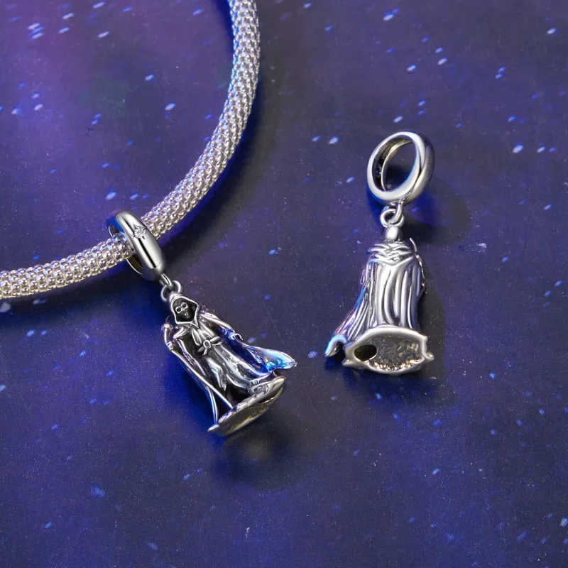 (imagen para) Colgante de la muerte con varita mágica estilo PANDORA - SCC2900 - Ver 5