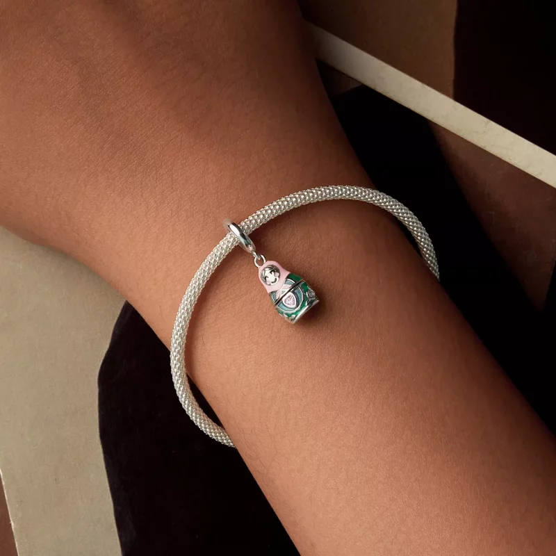 (imagen para) Colgante de muñeca rusa estilo PANDORA - SCC2901 - Ver 5