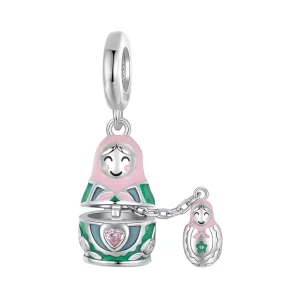 (imagen para) Colgante de muñeca rusa estilo PANDORA - SCC2901