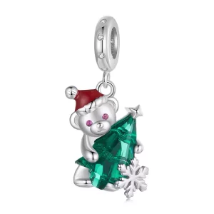(imagen para) Colgante de oso navideño estilo PANDORA - BSC1065