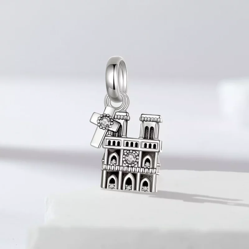 (imagen para) Colgante estilo PANDORA Notre Dame de Paris - SCC2873 - Ver 2