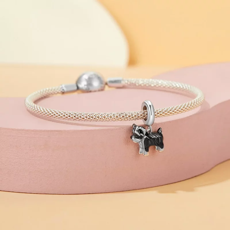 (imagen para) Colgante Schnauzer Estilo PANDORA - SCC2835 - Ver 3