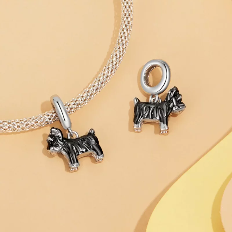 (imagen para) Colgante Schnauzer Estilo PANDORA - SCC2835 - Ver 4