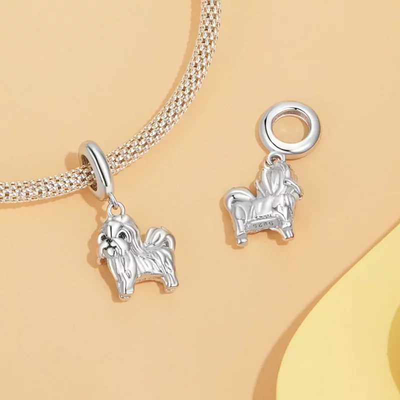 (imagen para) Colgante Shih Tzu estilo PANDORA - SCC2834 - Ver 4