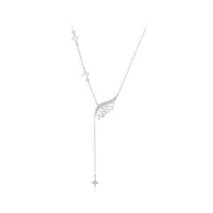 (imagen para) Collar con alas estilo PANDORA - BSN395