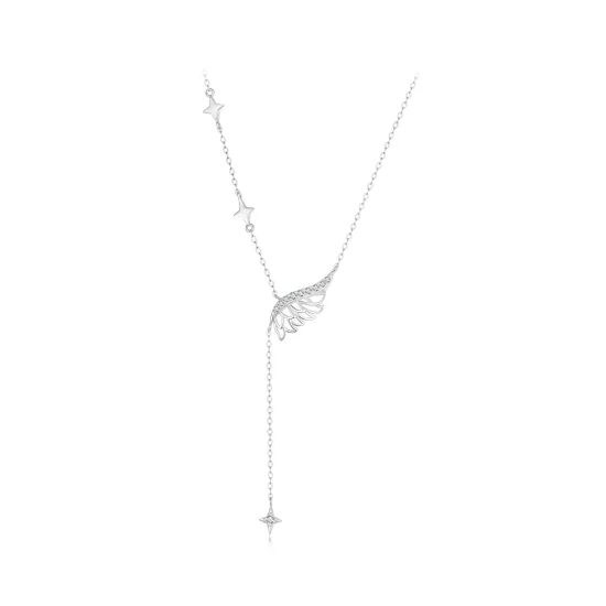 (imagen para) Collar con alas estilo PANDORA - BSN395