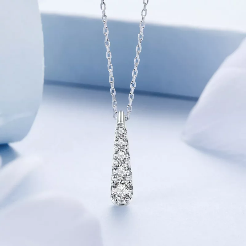 (imagen para) Collar con gota de agua y temperamento estilo PANDORA - BSN399 - Ver 3