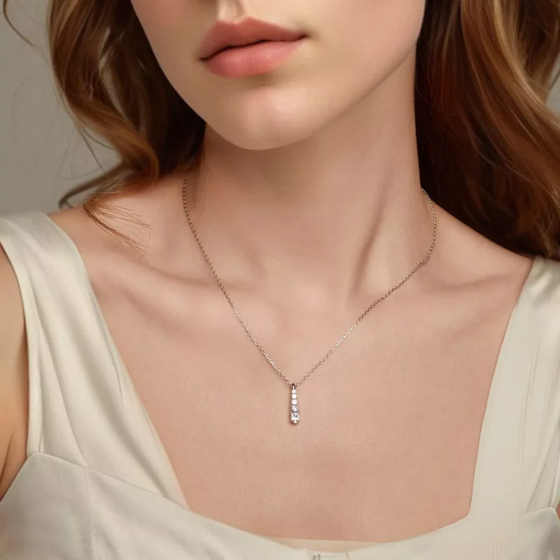 (imagen para) Collar con gota de agua y temperamento estilo PANDORA - BSN399 - Ver 5