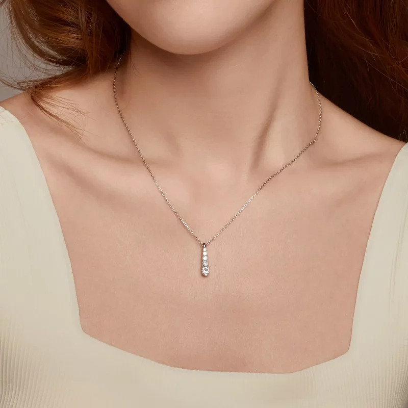 (imagen para) Collar con gota de agua y temperamento estilo PANDORA - BSN399 - Ver 7
