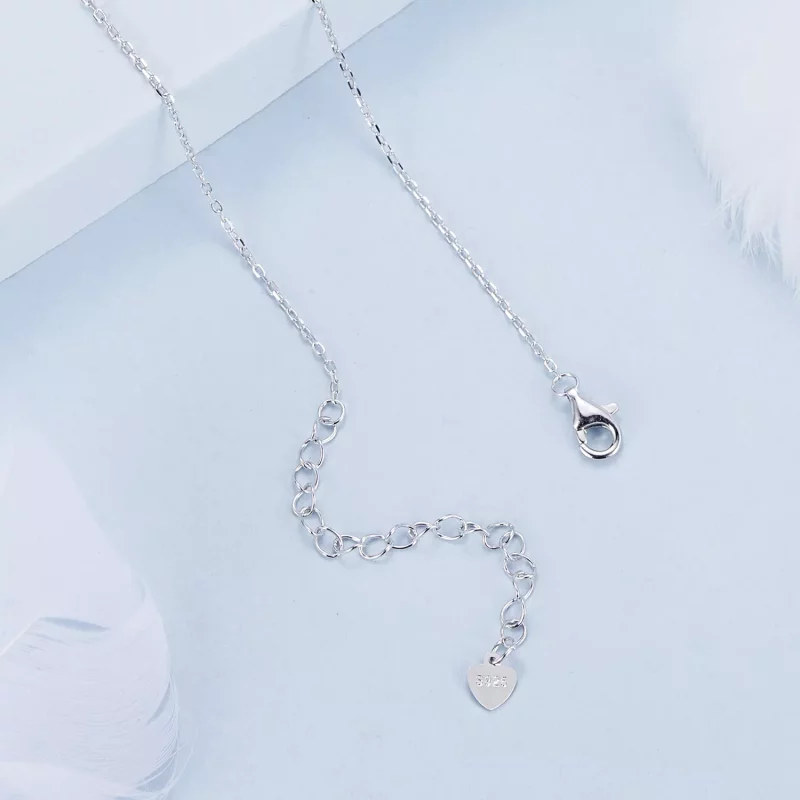 (imagen para) Collar con mariposa y rosa estilo PANDORA - BSN396 - Ver 4