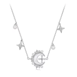 (imagen para) Collar de media luna estilo PANDORA - YIN115