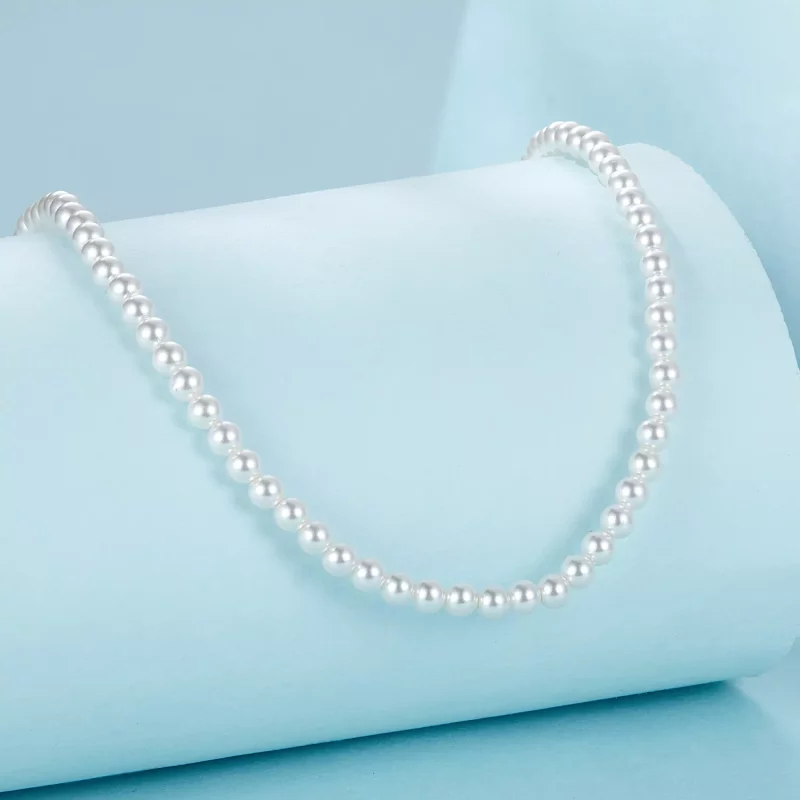 (imagen para) Collar de perlas blancas australianas estilo PANDORA - SCN526 - Ver 2