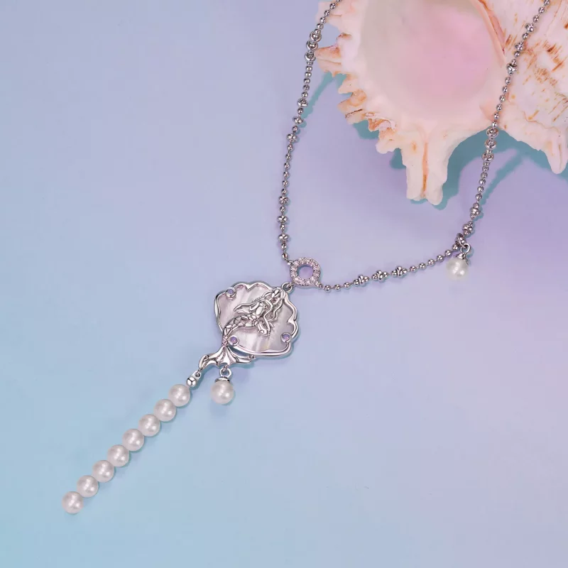 (imagen para) Collar de sirena estilo PANDORA - YIN113 - Ver 4