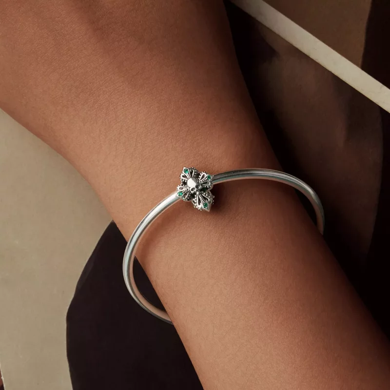 (imagen para) Cuentas con forma de cruz de calavera estilo PANDORA - BSC1063 - Ver 7