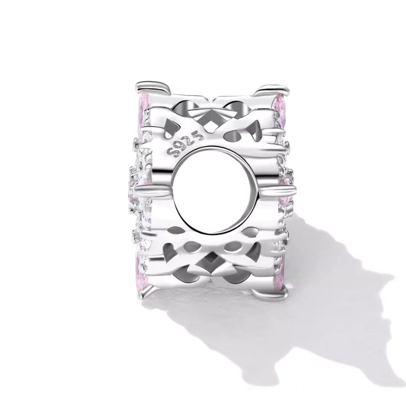 (imagen para) Cuentas con patrón retro estilo PANDORA - BSC617 - Ver 3
