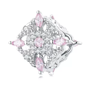 (imagen para) Cuentas con patrón retro estilo PANDORA - BSC617
