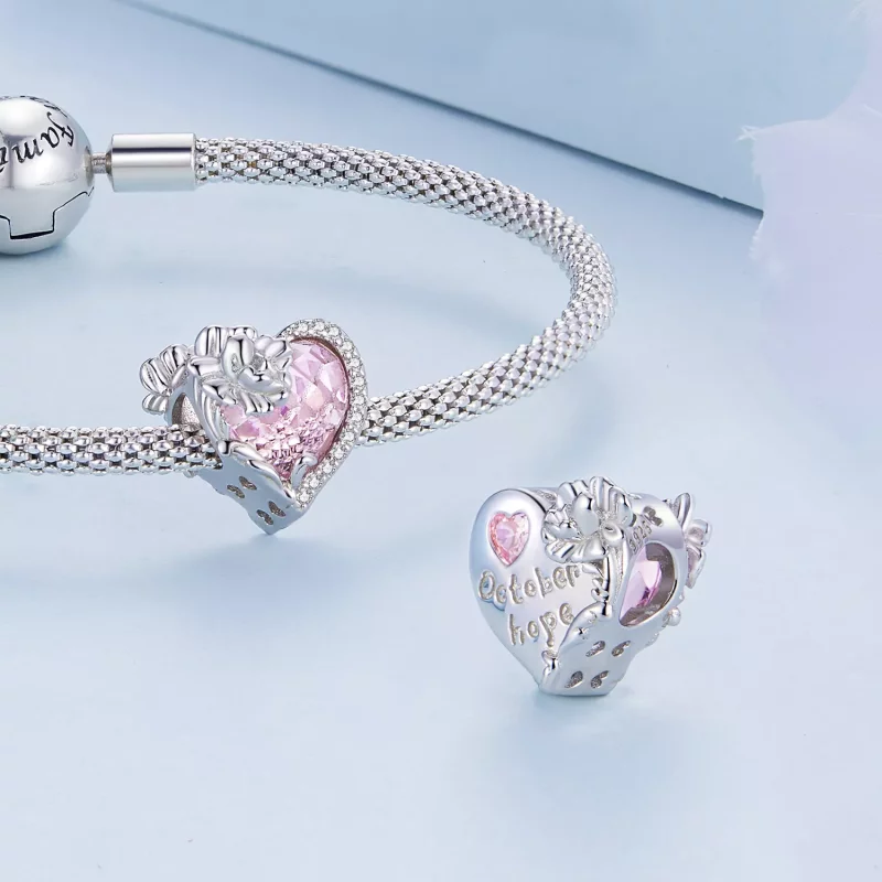 (imagen para) Cuentas de amor estilo PANDORA - BSC660-10 - Ver 5