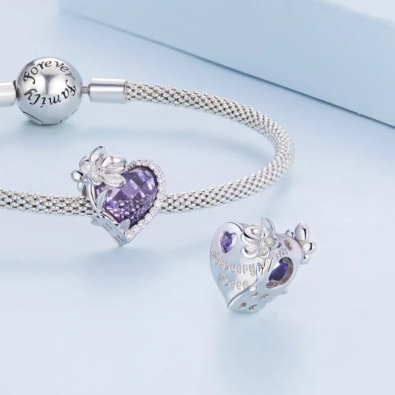 (imagen para) Cuentas de amor estilo PANDORA - BSC660-2 - Ver 5