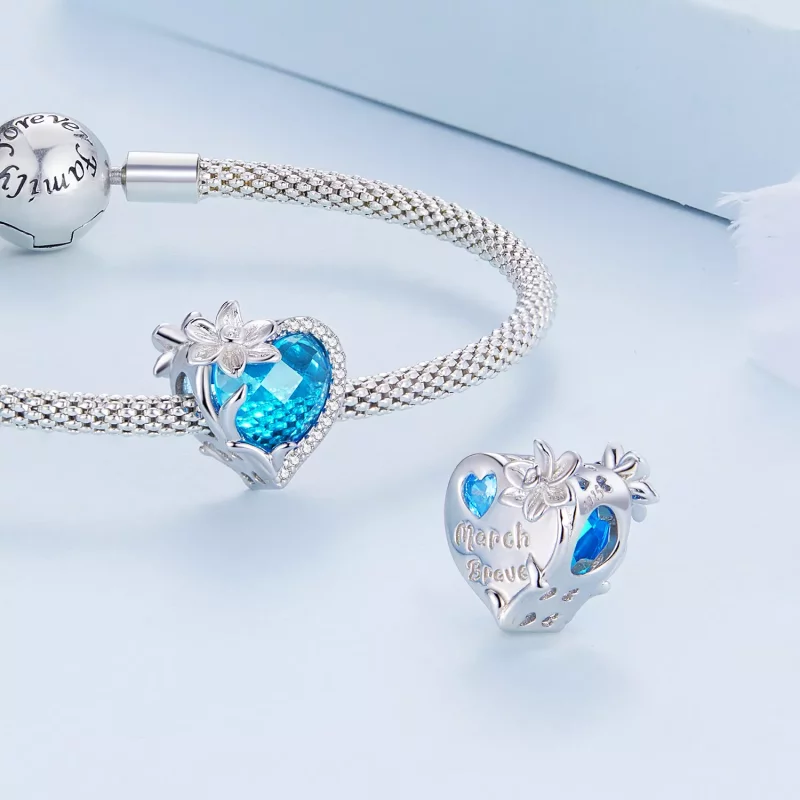 (imagen para) Cuentas de amor estilo PANDORA - BSC660-3 - Ver 5