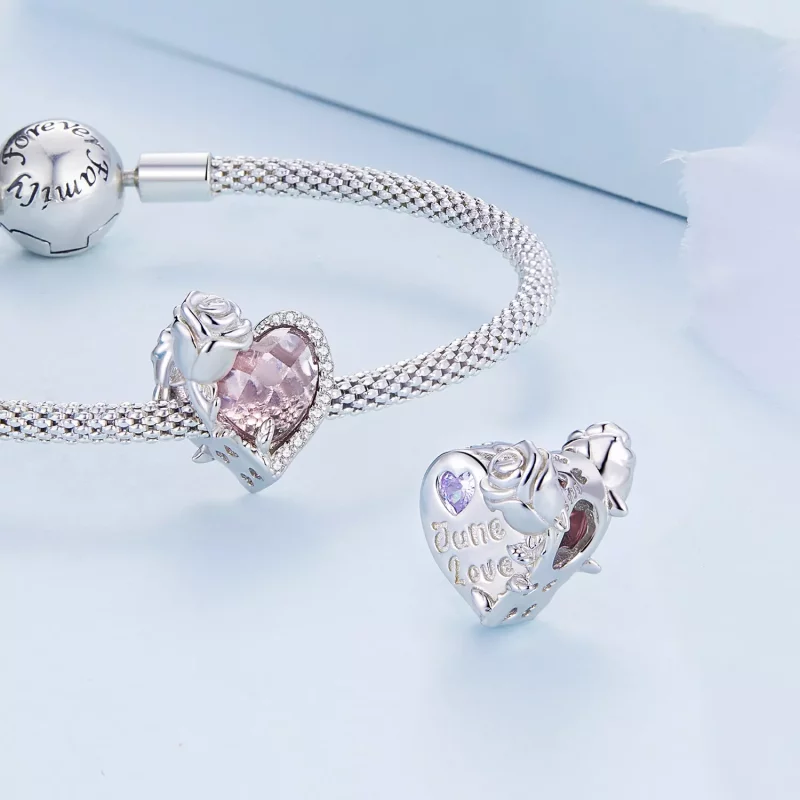 (imagen para) Cuentas de amor estilo PANDORA - BSC660-6 - Ver 5