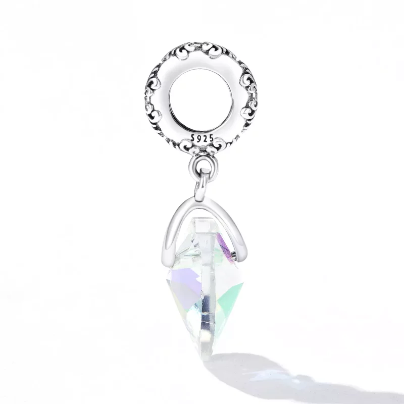 (imagen para) Cuentas de cristal con forma de corazón estilo PANDORA - BSC602 - Ver 3
