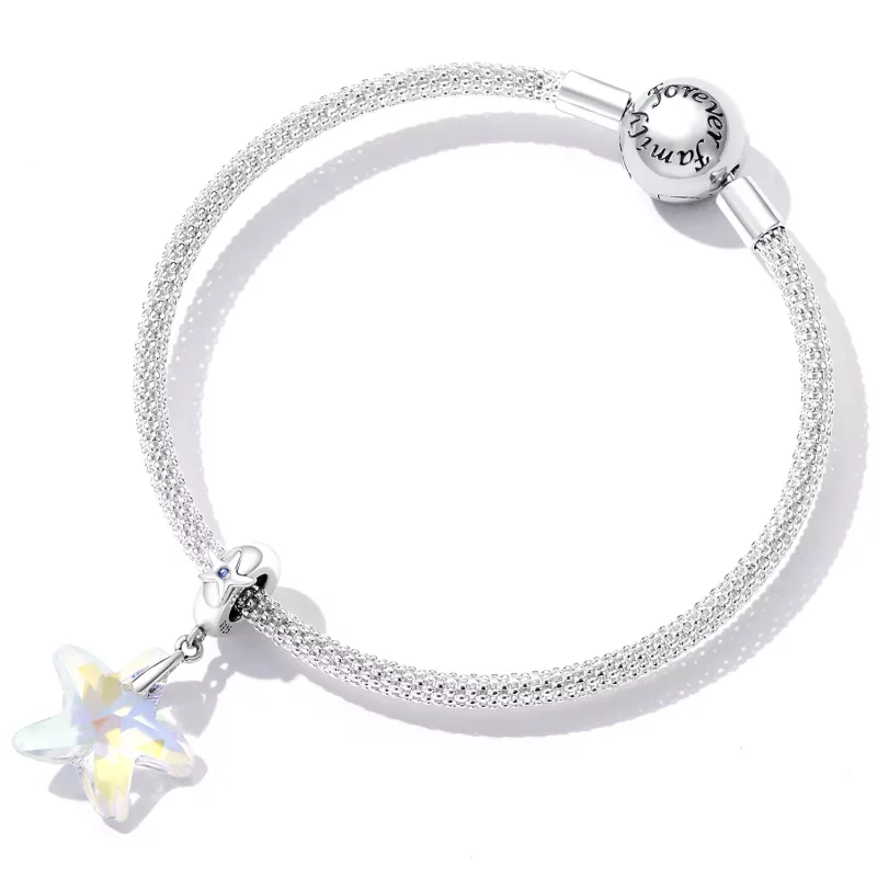 (imagen para) Cuentas de estrella de mar de cristal estilo PANDORA - BSC599 - Ver 5