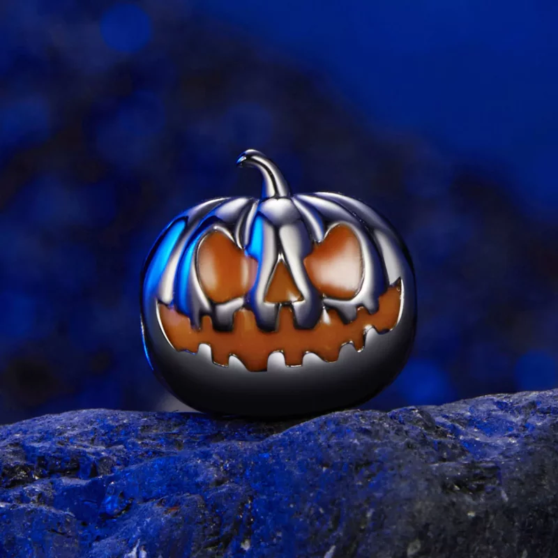 (imagen para) Cuentas de linterna de calabaza estilo PANDORA - SCC2899 - Ver 2