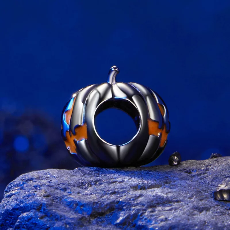 (imagen para) Cuentas de linterna de calabaza estilo PANDORA - SCC2899 - Ver 4