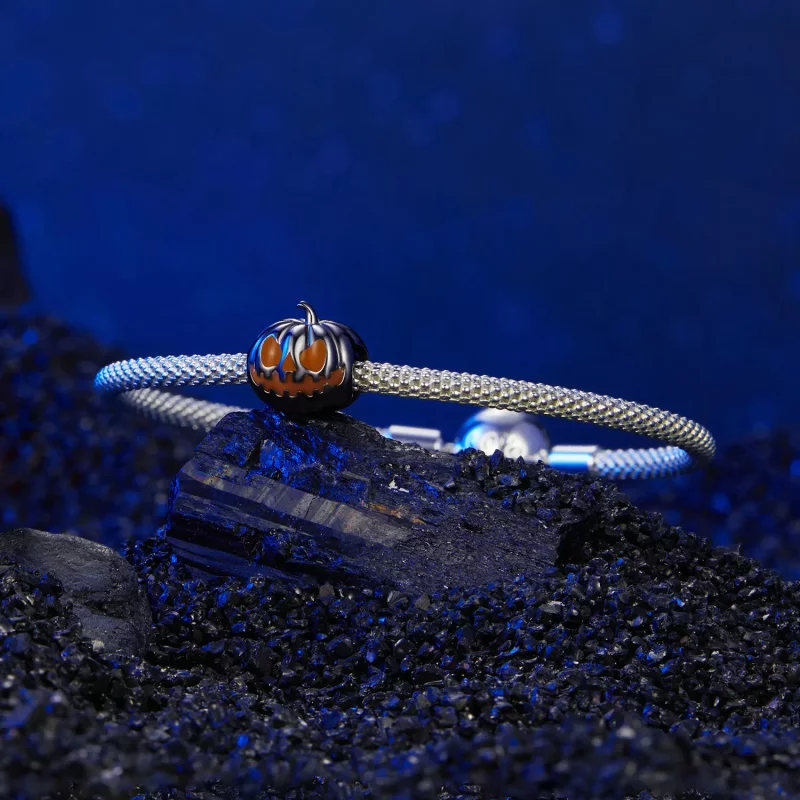 (imagen para) Cuentas de linterna de calabaza estilo PANDORA - SCC2899 - Ver 6