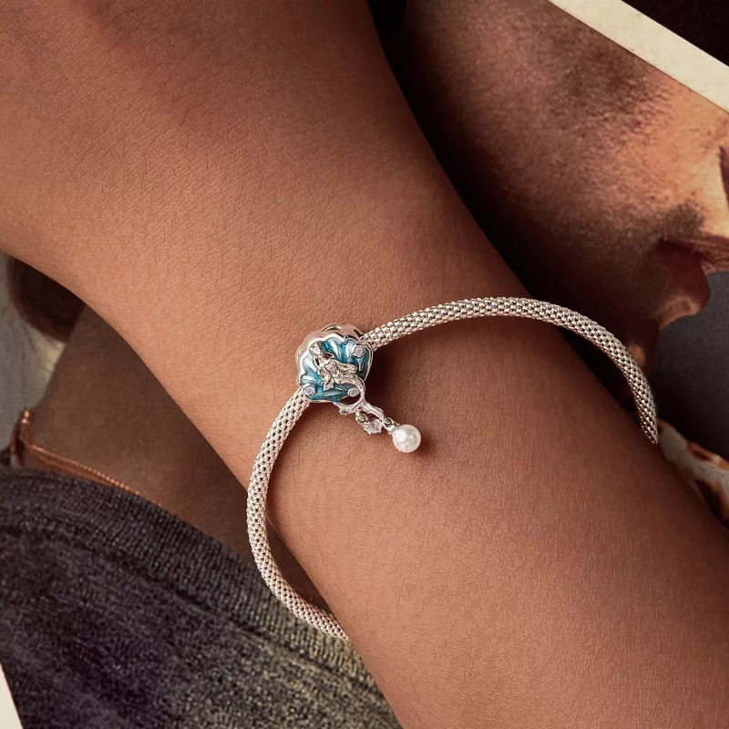 (imagen para) Cuentas de sirena con forma de concha estilo PANDORA - SCC2845 - Ver 6