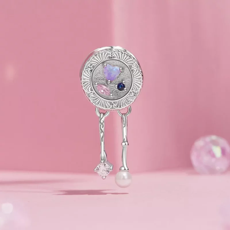 (imagen para) Cuentas de vajilla románticas estilo PANDORA - SCC2891 - Ver 2