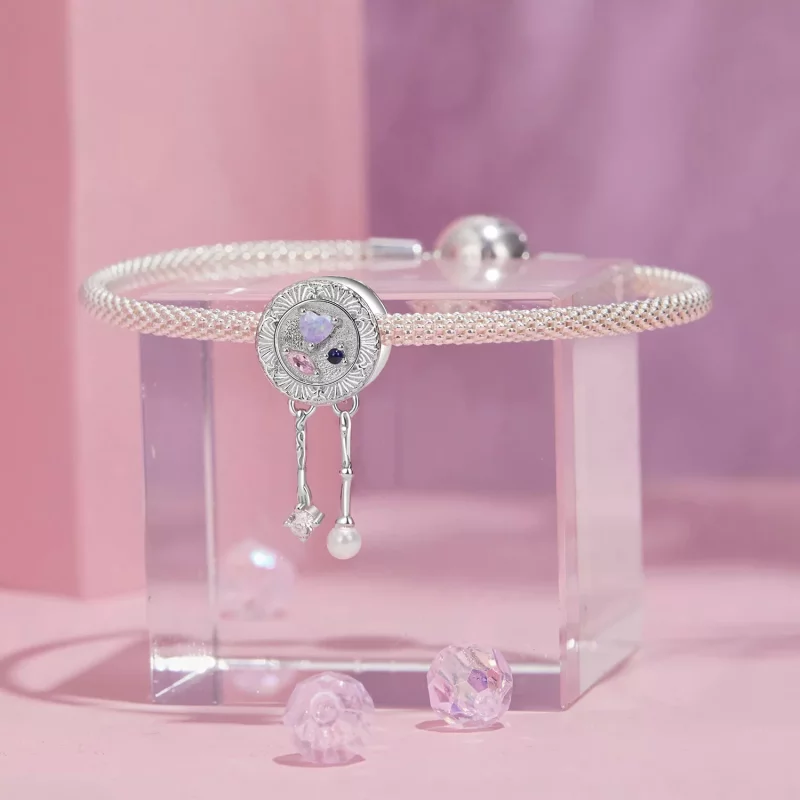 (imagen para) Cuentas de vajilla románticas estilo PANDORA - SCC2891 - Ver 4