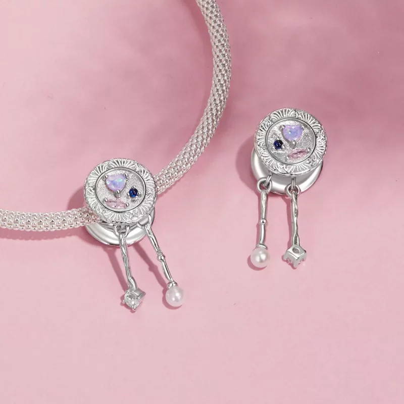 (imagen para) Cuentas de vajilla románticas estilo PANDORA - SCC2891 - Ver 5