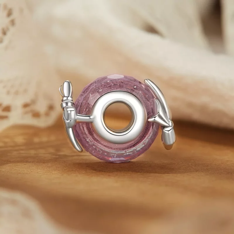 (imagen para) Cuentas de vidrio con lazo estilo PANDORA - BSC1057 - Ver 3
