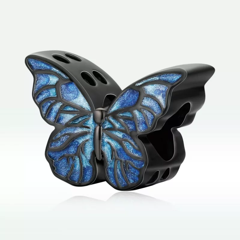 (imagen para) Mariposa oscura estilo PANDORA - BSC550 - Ver 3