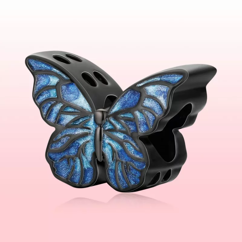 (imagen para) Mariposa oscura estilo PANDORA - BSC550 - Ver 4