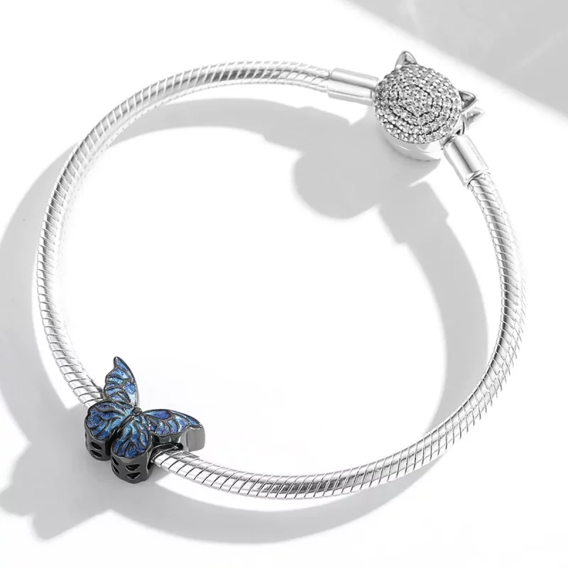 (imagen para) Mariposa oscura estilo PANDORA - BSC550 - Ver 6