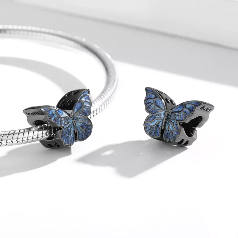(imagen para) Mariposa oscura estilo PANDORA - BSC550 - Ver 7
