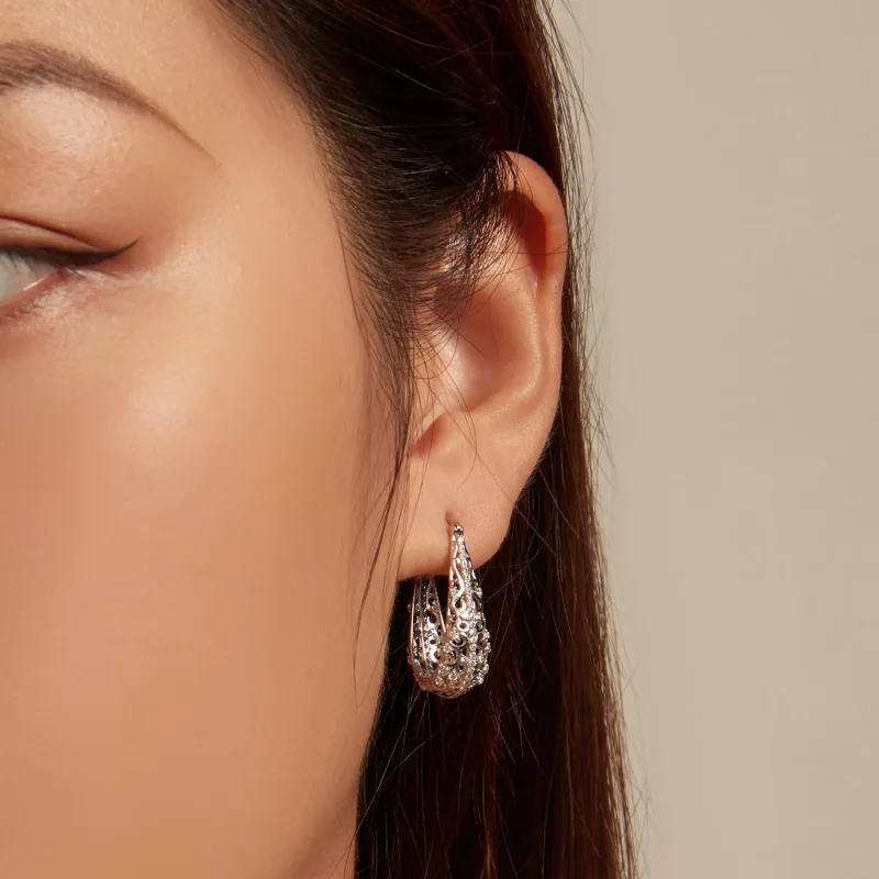 (imagen para) Pendientes con diseño de estilo PANDORA - BSE753 - Ver 5
