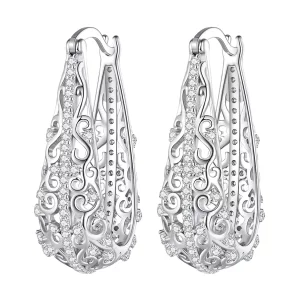 (imagen para) Pendientes con diseño de estilo PANDORA - BSE753