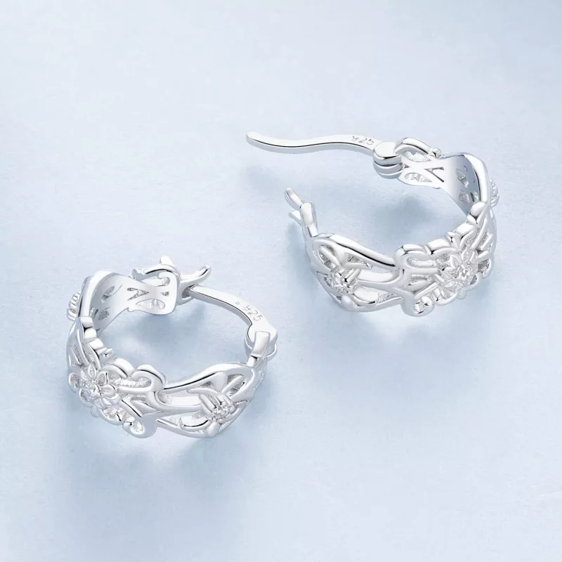 (imagen para) Pendientes con diseño de palacio estilo vintage de PANDORA - BSE1055 - Ver 4