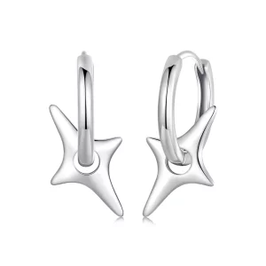 (imagen para) Pendientes con estrellas estilo PANDORA - BSE1083