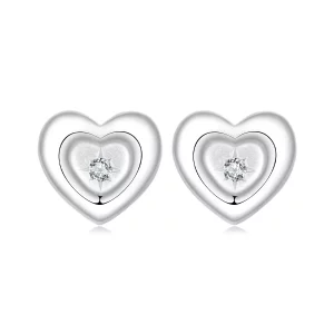 (imagen para) Pendientes con forma de corazón y estrella estilo PANDORA - BSE1045