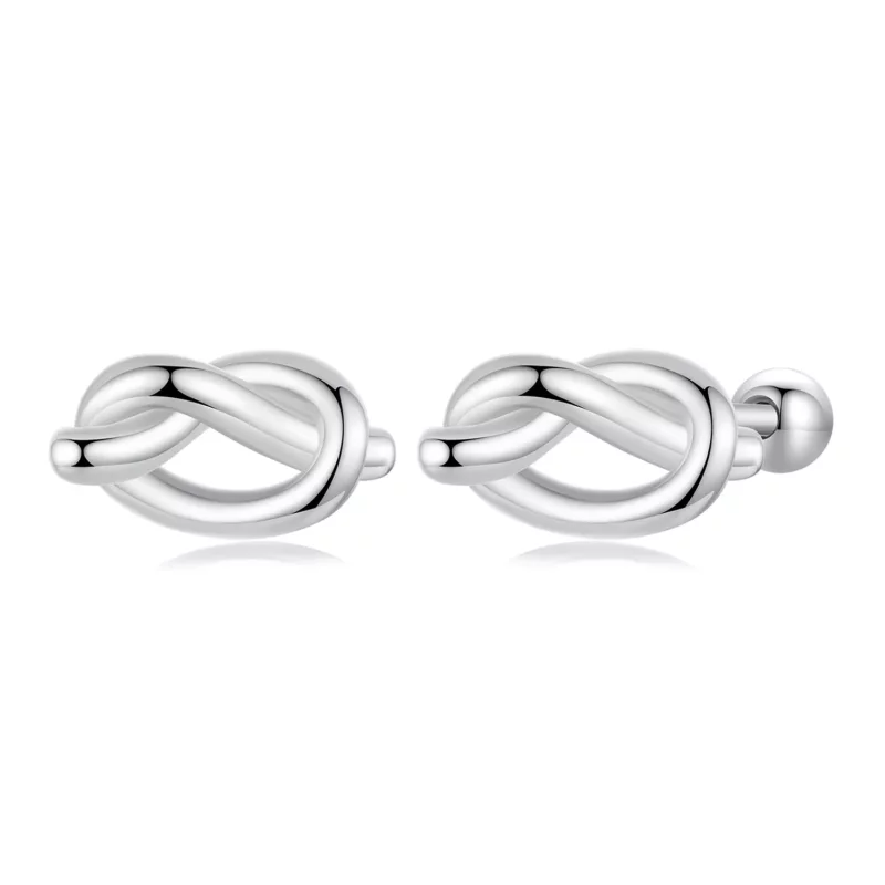 (imagen para) Pendientes con nudo estilo PANDORA - BSE1051