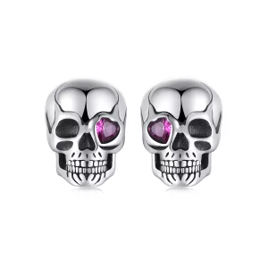 (imagen para) Pendientes de calavera estilo PANDORA - SCE1771