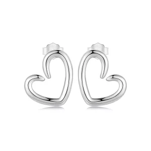 (imagen para) Pendientes de corazón estilo PANDORA - SCE1769